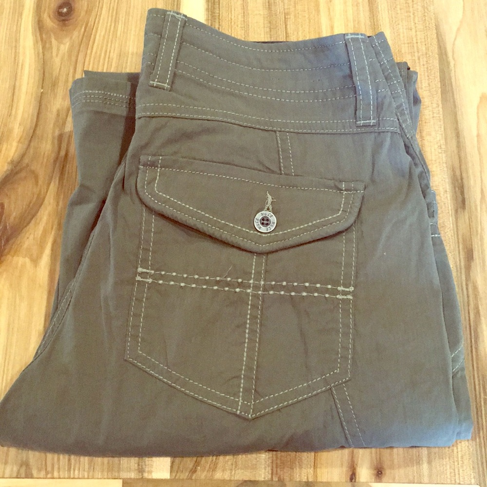 Kuhl cargo pants, olive green